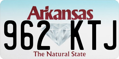 AR license plate 962KTJ