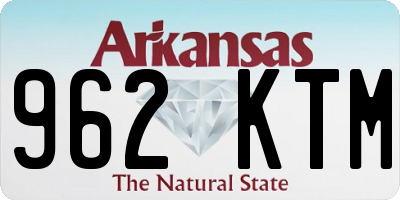 AR license plate 962KTM