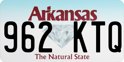 AR license plate 962KTQ