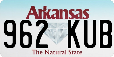 AR license plate 962KUB