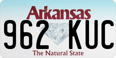 AR license plate 962KUC