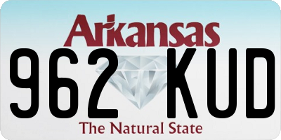 AR license plate 962KUD