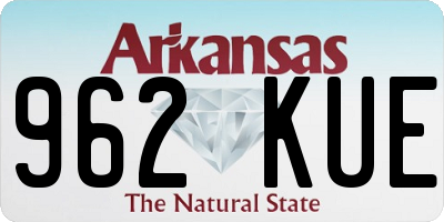 AR license plate 962KUE