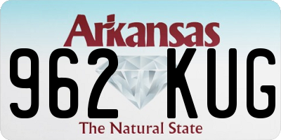 AR license plate 962KUG