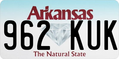 AR license plate 962KUK