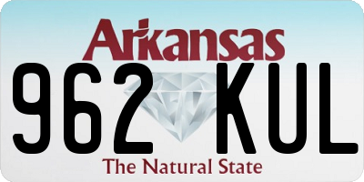 AR license plate 962KUL