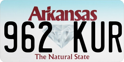 AR license plate 962KUR