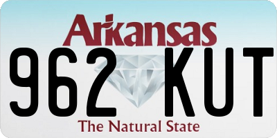 AR license plate 962KUT