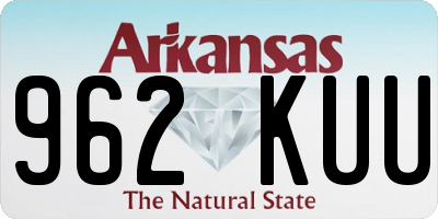 AR license plate 962KUU