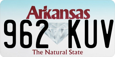 AR license plate 962KUV