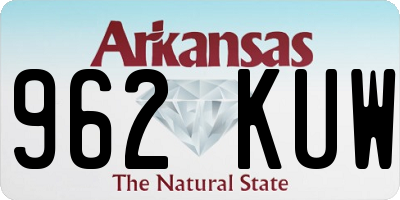 AR license plate 962KUW