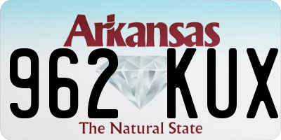 AR license plate 962KUX