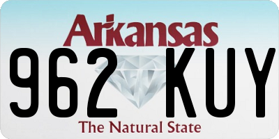 AR license plate 962KUY