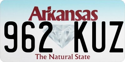 AR license plate 962KUZ