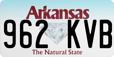 AR license plate 962KVB