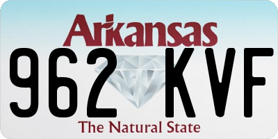 AR license plate 962KVF