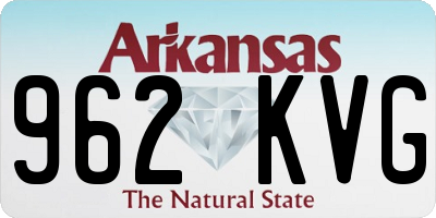 AR license plate 962KVG
