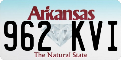 AR license plate 962KVI