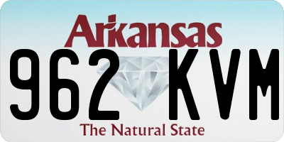 AR license plate 962KVM