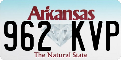 AR license plate 962KVP