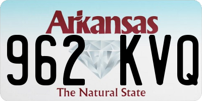 AR license plate 962KVQ