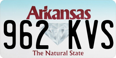 AR license plate 962KVS