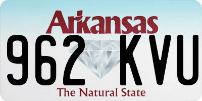 AR license plate 962KVU