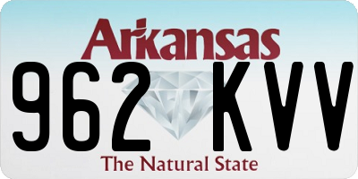 AR license plate 962KVV