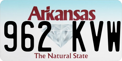 AR license plate 962KVW