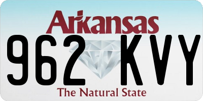AR license plate 962KVY