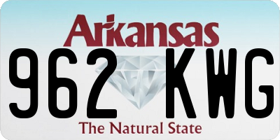 AR license plate 962KWG