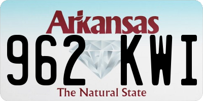 AR license plate 962KWI