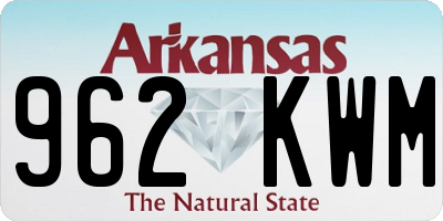 AR license plate 962KWM