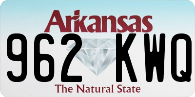 AR license plate 962KWQ
