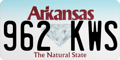 AR license plate 962KWS