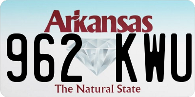 AR license plate 962KWU