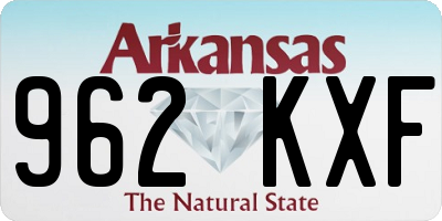 AR license plate 962KXF