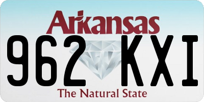 AR license plate 962KXI