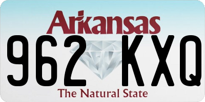 AR license plate 962KXQ
