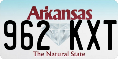 AR license plate 962KXT