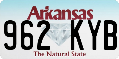 AR license plate 962KYB