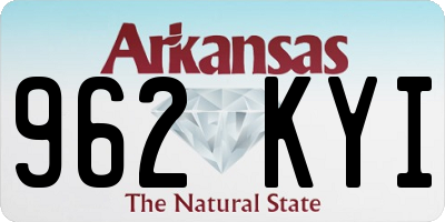 AR license plate 962KYI