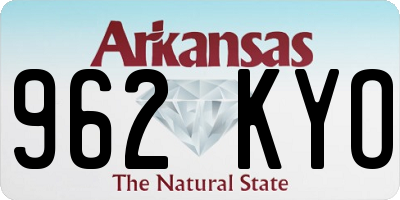 AR license plate 962KYO
