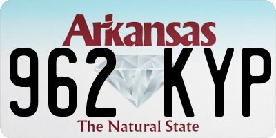 AR license plate 962KYP