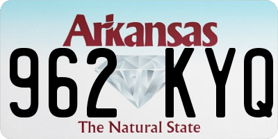 AR license plate 962KYQ