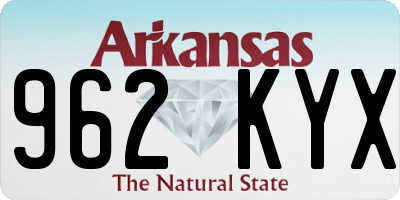 AR license plate 962KYX