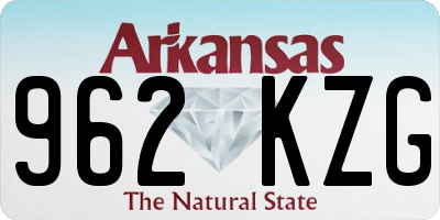 AR license plate 962KZG