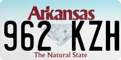 AR license plate 962KZH