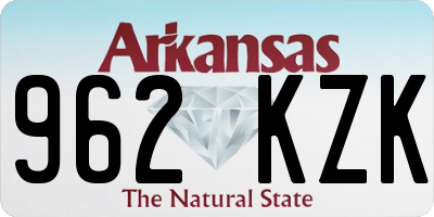 AR license plate 962KZK