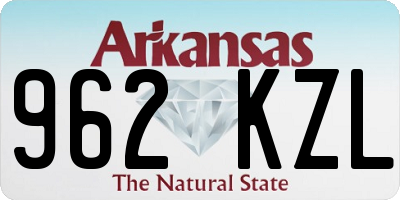 AR license plate 962KZL